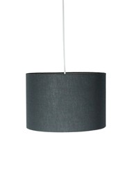 Pendente com Cúpula Redonda em Tecido Preto Linha Essential by Studio Mirabile