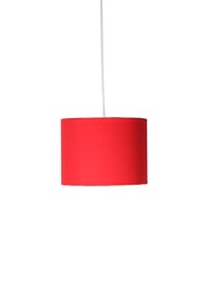 Pendente com Cúpula Redonda em Tecido Vermelho Linha Essential by Studio Mirabile