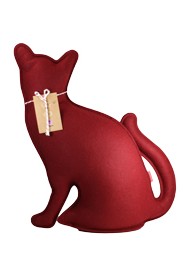 Peso de Porta e Aparador Gato Vermelho G by Paola Abiko 2