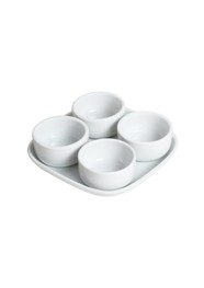 Petisqueira de porcelana Linha Bold Coleçao Mirabile Essential 5 x 16,5 x 16,5 cm