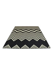 Tapete Sisllê Preto e Bege Linha Mirabile Essential by Mirabile Decor (2m x 2,5m)