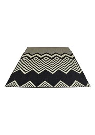 Tapete Sisllê Preto e Bege Linha Mirabile Essential by Mirabile Decor (2m x 2,5m)