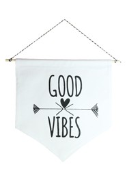 Wall Flag Preta Good Vibes by Studio Mirabile