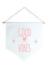 Wall Flag (estandarte) Rosa Good Vibes by Studio Mirabile