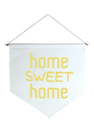 Wall Flag (Estandarte) Amarela Home Sweet Home by Studio Mirabile
