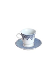 Xícara de Chá com Píres - Linha Arabescos - Coleção Mirabile Essential - 7,5 x 8,5 x 8,5 cm (190ml)