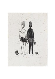 Xilogravura Ibeji- Catarina Dantas "Mangarataia" (40 cm x 30 cm)