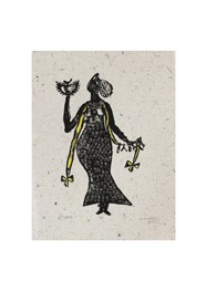Xilogravura Oxum- Catarina Dantas "Mangarataia" (40 cm x 30 cm)