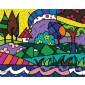 Poster "A Perfect Day" by Romero Britto - 80 x 63 cm