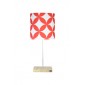 Abajur Geométrico Vermelho Coleção Alegra by Studio Mirabile
