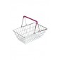 Cestinha Retrô Supermercado - Alça Lilás - 9x23x15cm - Coleção Mirabile Essential