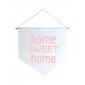 Wall Flag Rosa Home Sweet Home by Studio Mirabile