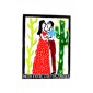 Xilogravura by J. Borges - Beijo Entre Cactus (48 x 33 cm)