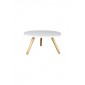 Mesa de Centro Redonda Off White Coleção Basic (60 cm x 31,5 cm x 60 cm)