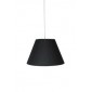 Pendente com Cúpula Cônica em Tecido Preto G Essential by Studio Mirabile