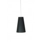 Pendente com Cúpula Cônica em Tecido Preto P Linha Essential by Studio Mirabile