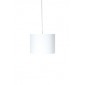 Pendente com Cúpula Redonda em Tecido Branco P Linha Essential by Studio Mirabile
