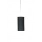 Pendente com Cúpula Redonda Longa em Tecido Preto Linha Essential by Studio Mirabile
