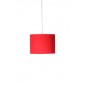 Pendente com Cúpula Redonda em Tecido Vermelho P Linha Essential by Studio Mirabile