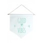Wall Flag Verde Good Vibes by Studio Mirabile