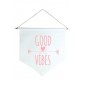 Wall Flag Rosa Good Vibes by Studio Mirabile