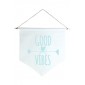 Wall Flag Azul Good Vibes by Studio Mirabile