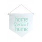 Wall Flag Verde Home Sweet Home by Studio Mirabile