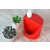 Dispenser para detergente e esponja - Vermelho - 19x10x9cm - Coleção Mirabile Essential
