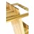 Mesa lateral em madeira com revisteiro (detalhe)