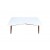 Mesa de Centro Branca W (58 cm x 40 cm x 1,13 m)