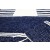 Tapete Azul com Branco Médio  Linha Mirabile Essential by Mirabile Decor (1,61 m x 1,30 m)