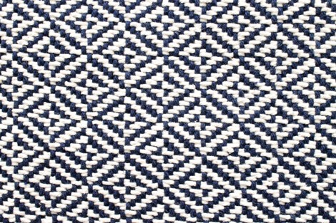 Tapete Em Tear Manual Geometrico Azul Marinho 47cm X 70cm By